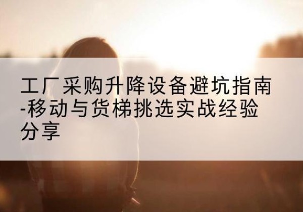 天水移动式升降机怎么选-工厂采购升降设备避坑指南-移动与货梯挑选实战经验分享